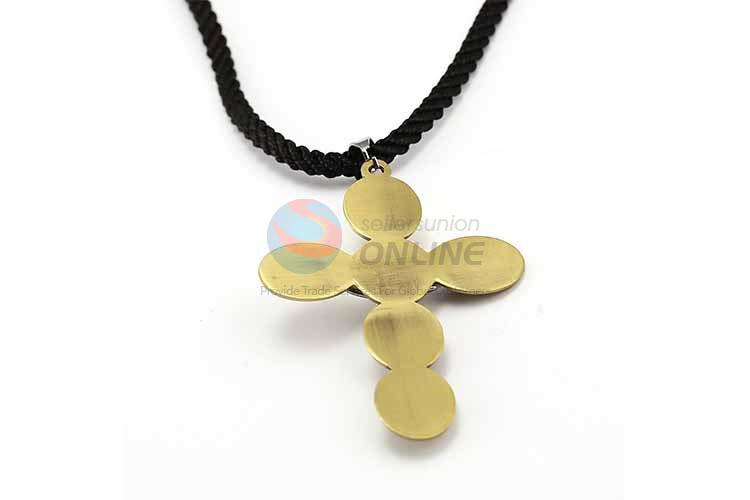 Cross Pendant Punk Zinc Alloy Jewellery Necklace