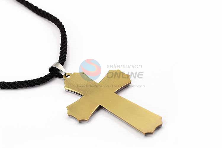 Cross Pendant Punk Zinc Alloy Jewellery Necklace