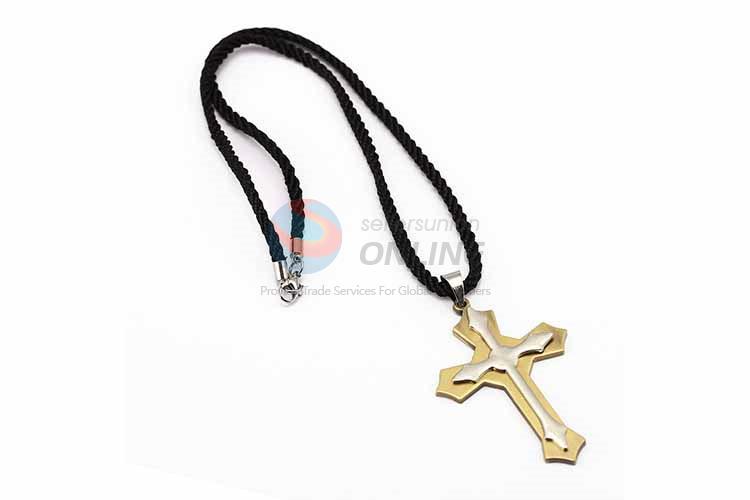 Cross Pendant Punk Zinc Alloy Jewellery Necklace