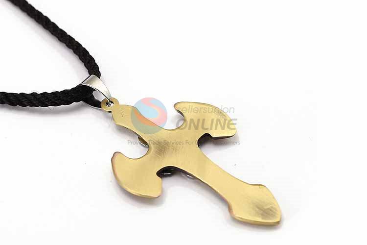 Cross Pendant Punk Zinc Alloy Jewellery Necklace