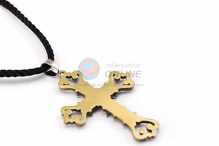 Cross Pendant Punk Zinc Alloy Jewellery Necklace