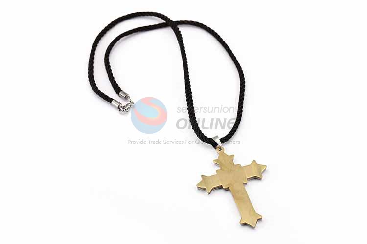 Cross Pendant Punk Zinc Alloy Jewellery Necklace