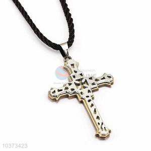 Cross Pendant Punk Zinc Alloy Jewellery Necklace