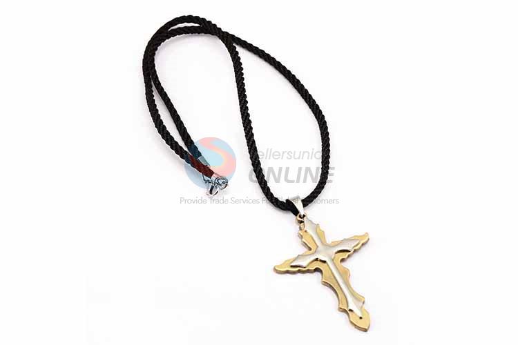 Cross Pendant Punk Zinc Alloy Jewellery Necklace