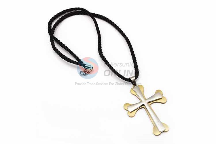 Cross Pendant Punk Zinc Alloy Jewellery Necklace