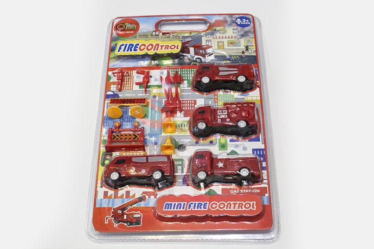 Best Sale 4pcs Fire Enging Car Series Model Toys for Kids