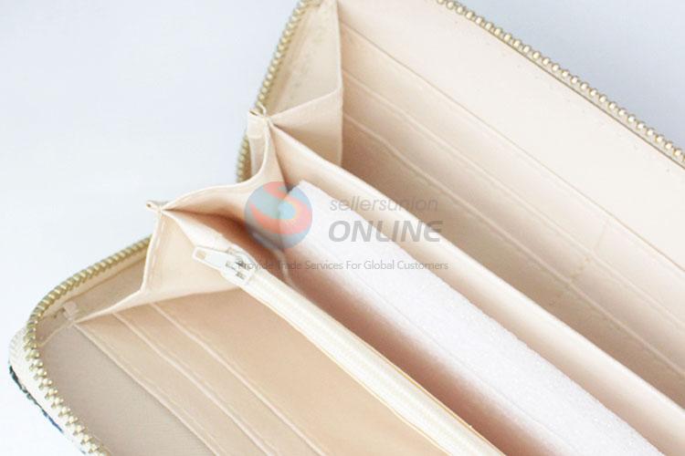 Low Price Trendy Canvas Long Zipper Wallet