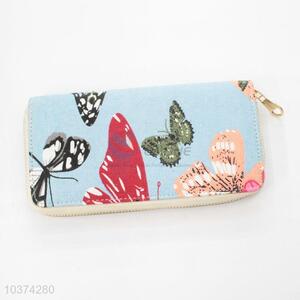 Canvas Long Clutch Wallet