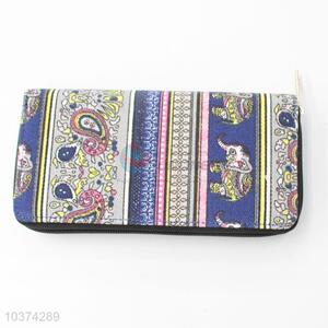 New Design Printing Cotton Long Wallet