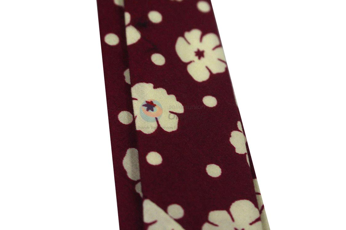 Classic popular  flower printed necktie for gentlemen