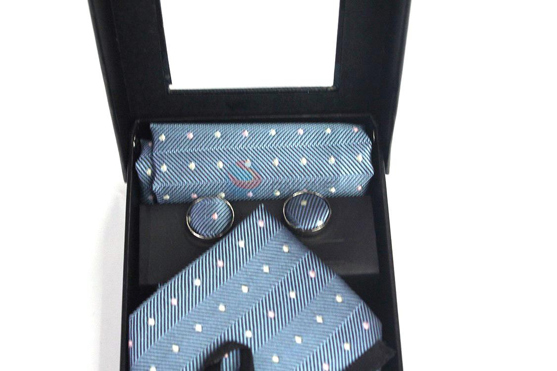 Cheap wholesale best selling printed necktie+cufflink