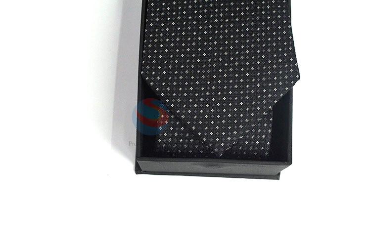 Top manufacturer low price printed necktie+cufflink