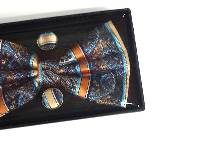 Factory wholesale popular printed bow tie for men