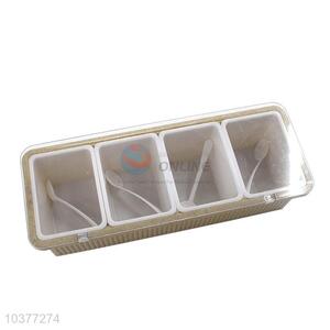 Competitive price hot selling 3 comparments condiment box