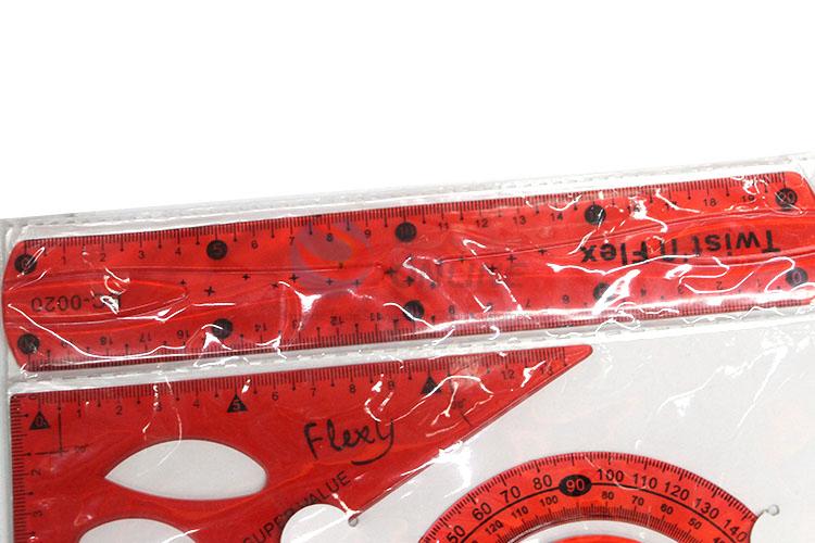 Factory Wholesale 3pcs Plastic Ruler Set for Sale