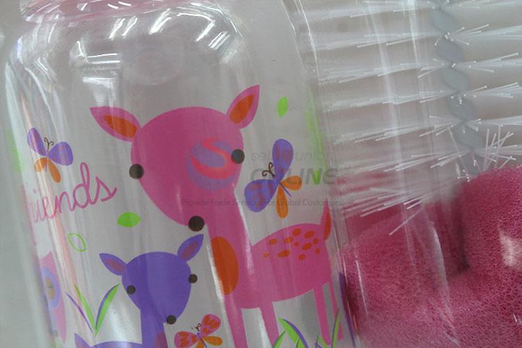 Popular promotional feeding-bottle set with brush