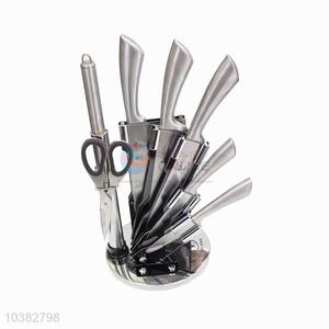 Wholesale silver knife/knife sharpener/scissors kitchenware set