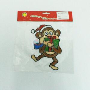 Made in china monkey pvc window sticker for christmas