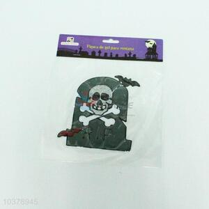 Skull printing pvc window sticker for halloween