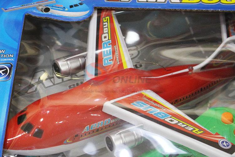 Remote Controlled Passenger Plane With Red and Blue Flashlight