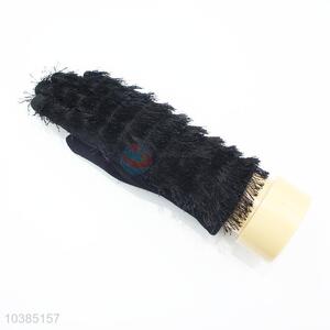 High quality black tassel winter women gloves