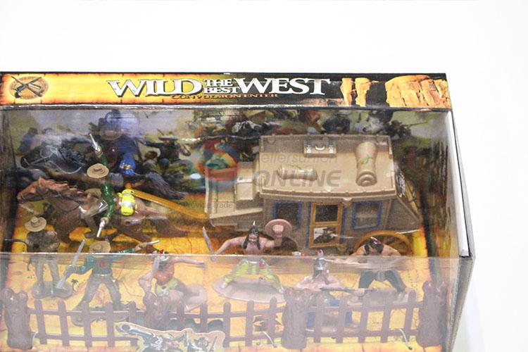 Promotional Gift Toys Western Carriage and West Cowboy Indian