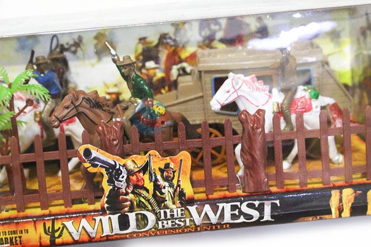Factory Export  Western Carriage and Cowboy on Horse