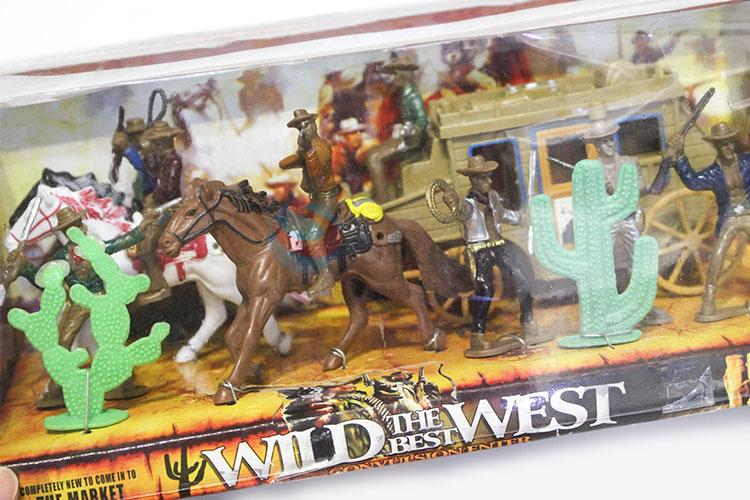 Cheap and High Quality Children Toys Western Carriage and West Cowboy