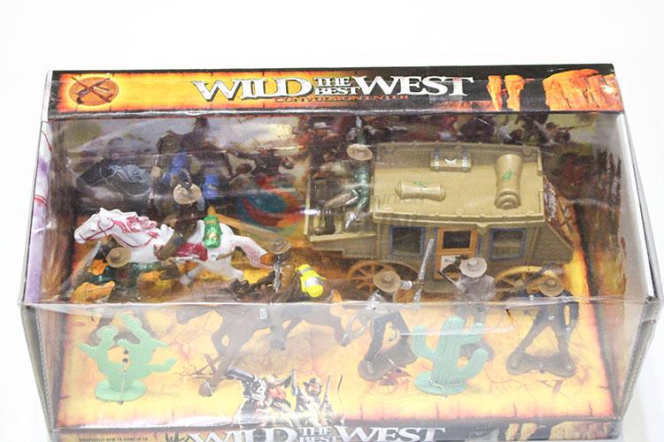 Cheap and High Quality Children Toys Western Carriage and West Cowboy