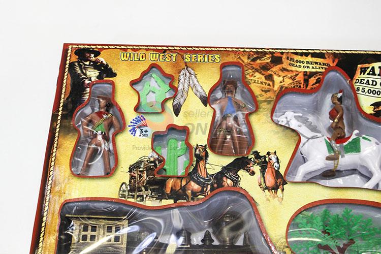 Bottom Price Western Life Cowboy and Horse with locomotive Kids Toy