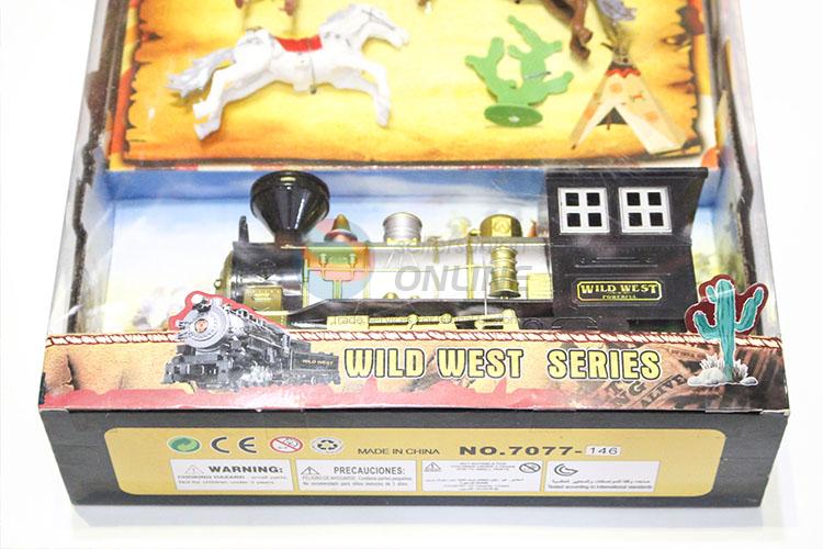 New Products Kids Toy Painting locomotive And Western Cowboy Indian