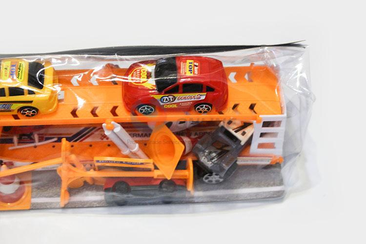 Competitive Price Inertia Drag Head Car Toy With 2pcs Plane and 2pcs Racing Car