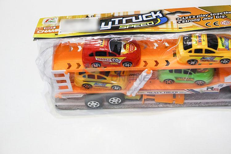 Direct Price Inertia Drag Head Car Toy Carry 4pcs Racing Car