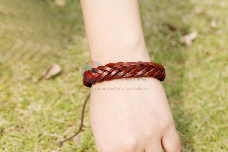 Simple Style Leather Woven Bracelet Fashion Wristband