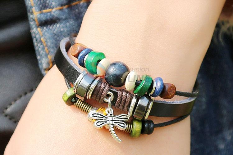 Delicate Design Retro Design Leather Bracelet