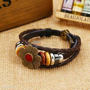 Wholesale Flower Design Beaded Bracelet Fashion Wristband