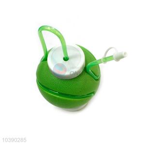 Promotional Green Plastic Cup with Straw for Sale