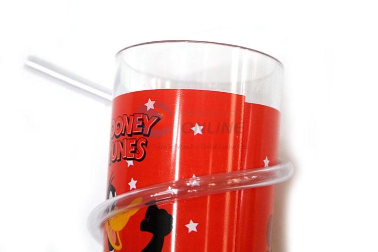 Factory High Quality Plastic Cup with Straw for Sale