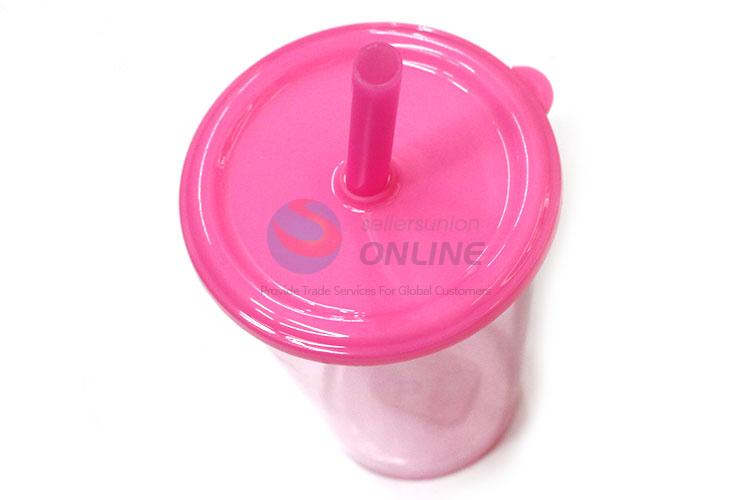 Competitive Price Plastic Cup with Straw for Sale