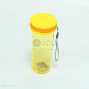 Yellow eco-friendly plastic water bottle,430ml