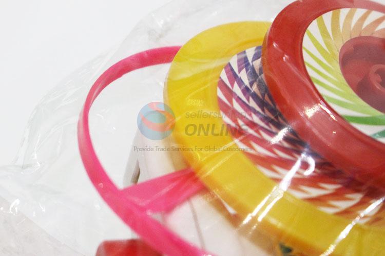 Factory cheap plastic super spinning top toys