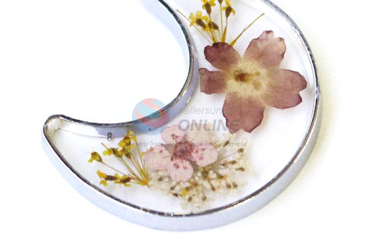 Wholesale Moon Shape Real Flower Pendant Fashion Pendant