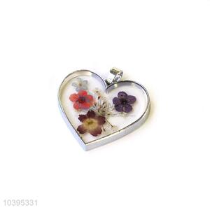 Creative Design Heart Shape Real Flower Pendant Cheap Pendant