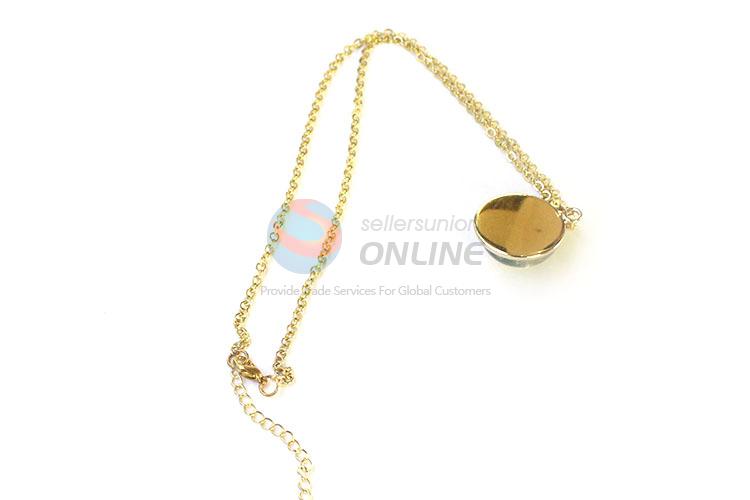 New Design Real Flower Drop Pendant With Gold Chain