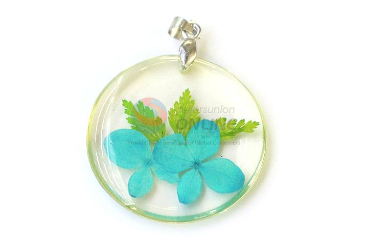 Popular Round Pendant Fashion Real Flower Pendant