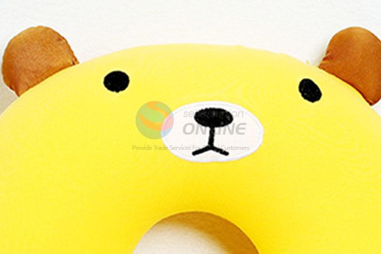 Wholesale Cheap Yellow Lovely Bear U Shape Pillow