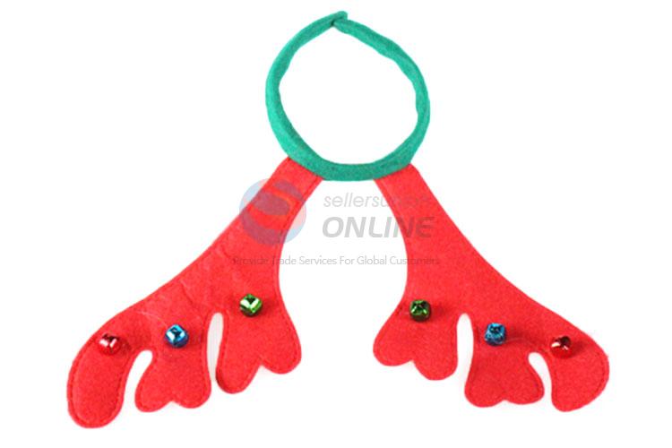 Top Quality Red Antler Hair Clasp With Colorful Bell