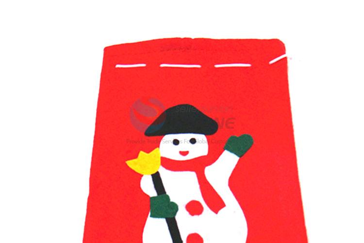 Cute Snowman Pattern Christmas Shopping Bag Nonwoven Bags