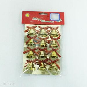 Hot Selling Golden 12PCS Christmas Bells Decoration