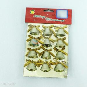 Popular for Sale 12PCS Gold Christmas Bells Festival Decorations